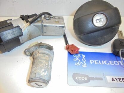 Zestaw zamków 2 klucze Peugeot 307 4162JC 4162KG