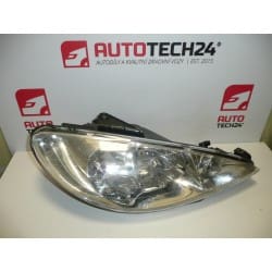 Reflektor P Peugeot 206 H7 + H7 9628666780 6205S9