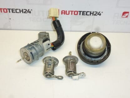 Komplet zamków + 2 blaszki Citroën C1 Peugeot 107 1608745780 4162FH - obrazek 2